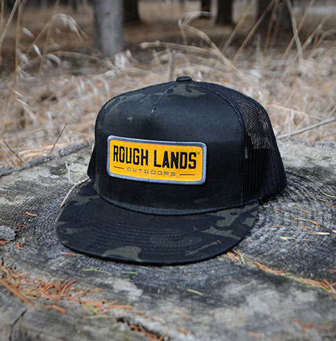 Rough Lands Black Camo Cap