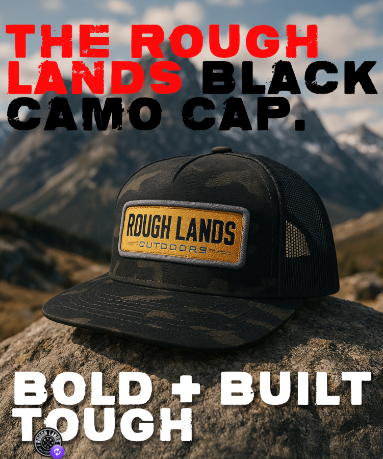 Rough Lands Black Camo Cap
